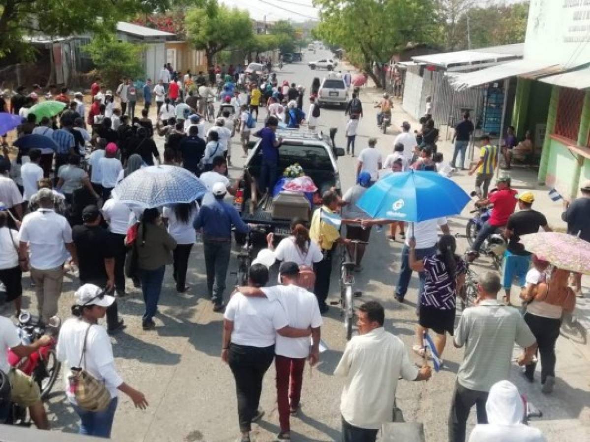 Dan último adiós a Wilfredo Moncada, menor que perdió la vida durante protesta en Choluteca