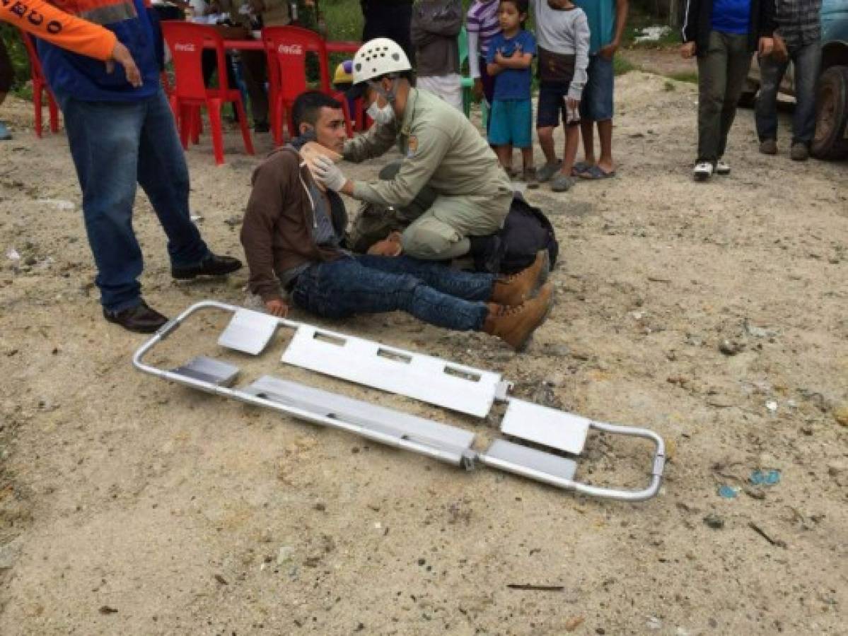 Un herido deja accidente entre dos motociclistas en Santa Rosa de Copán