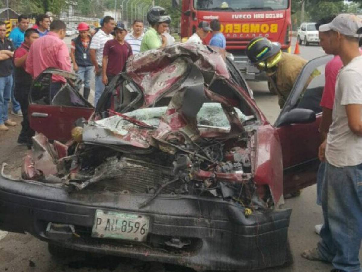 Honduras: Mujer muere en accidente vial en carretera CA-5