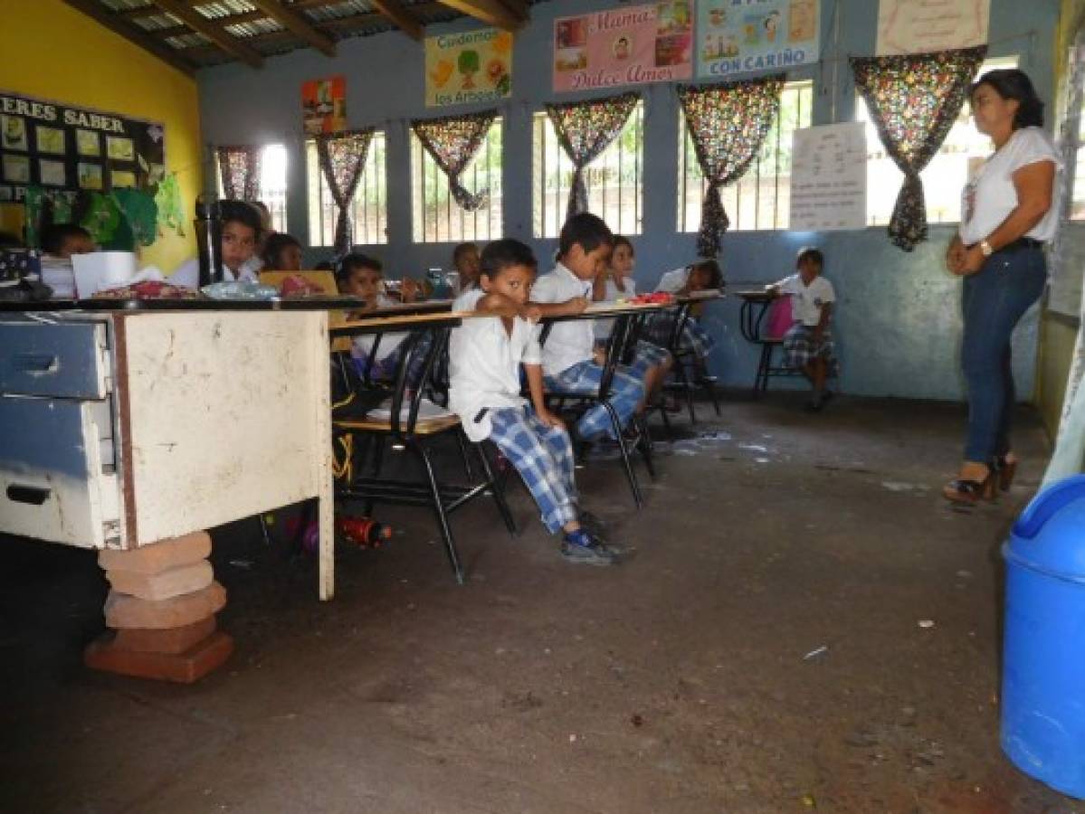 Más de siete mil escolares en peligro por deplorable estado en escuelas del sur de Honduras