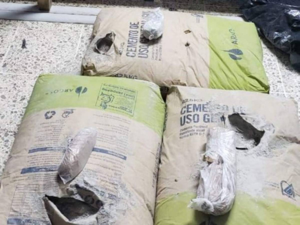 En bolsas de cemento pretendían introducir droga a Támara