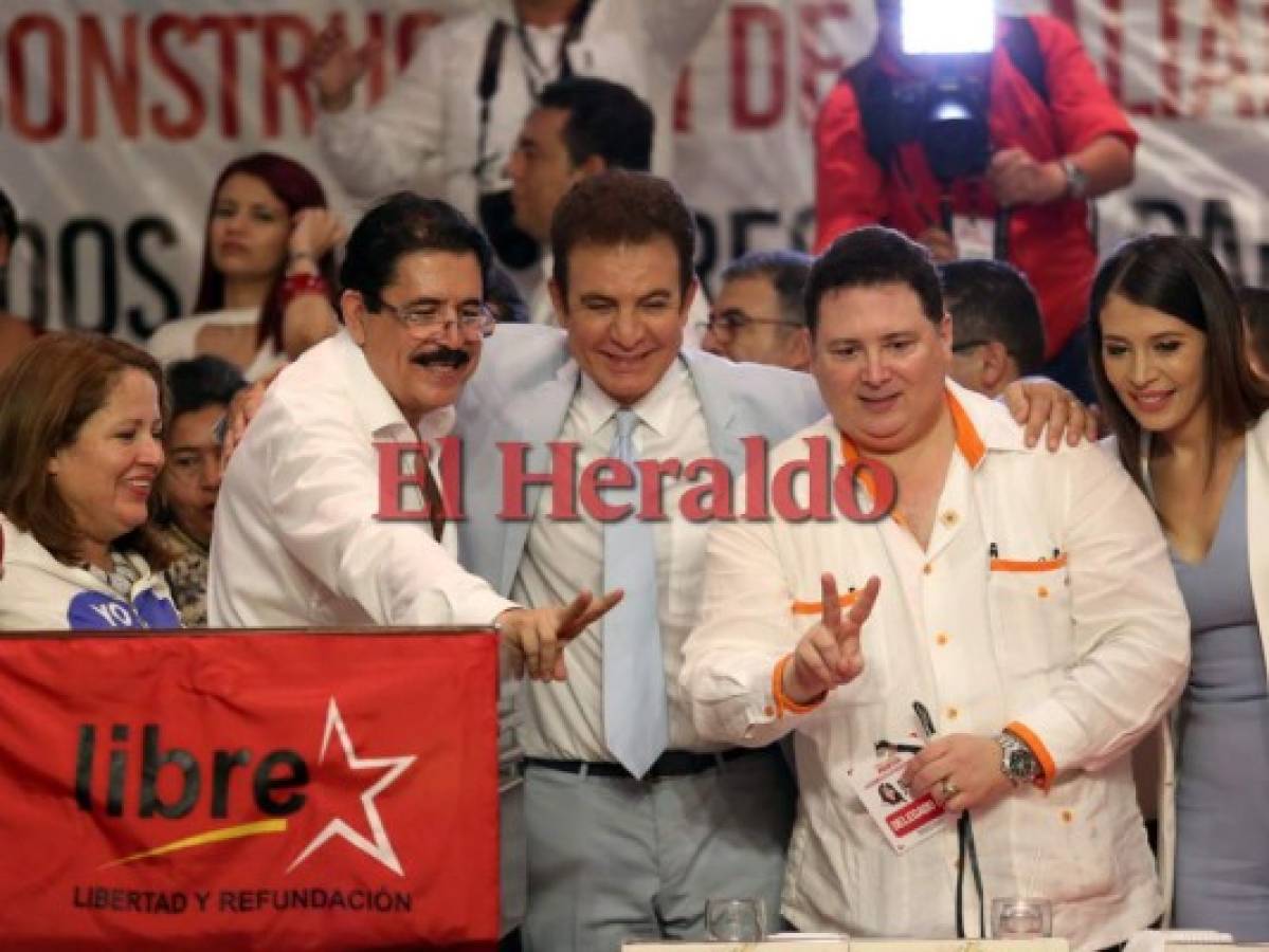 Manuel Zelaya Rosales, Salvador Nasralla y Guillermo Valle firmaron un 'pacto de unidad'.