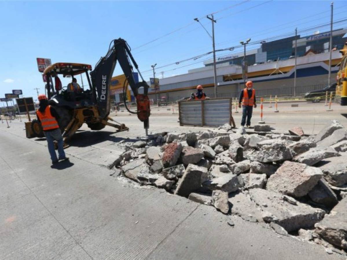 Capitalinos hacen uso de vías alternas, tras cierre de intersecciones en el bulevar Centroamérica