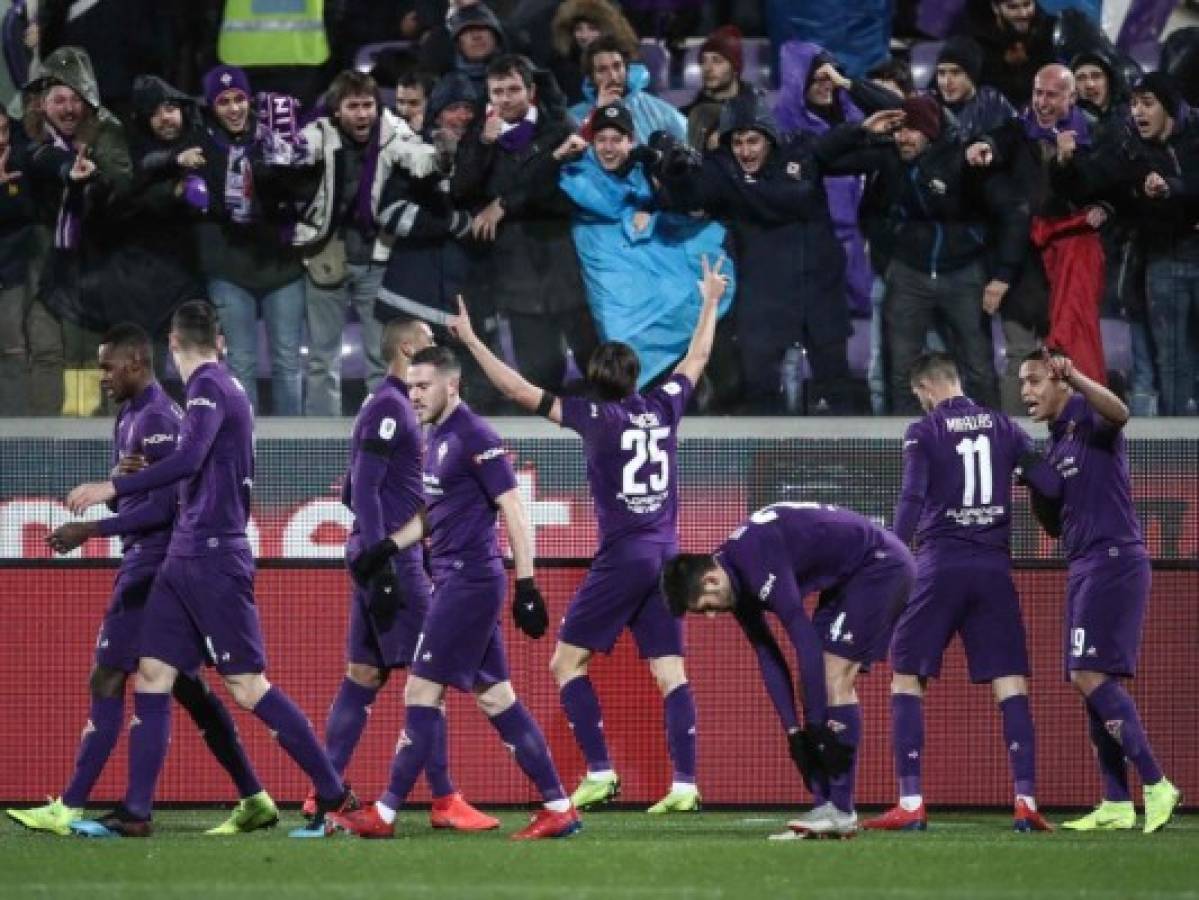 Fiorentina humilla 7 a 1 a la Roma y lo deja fuera de las semifinales de la Copa de Italia