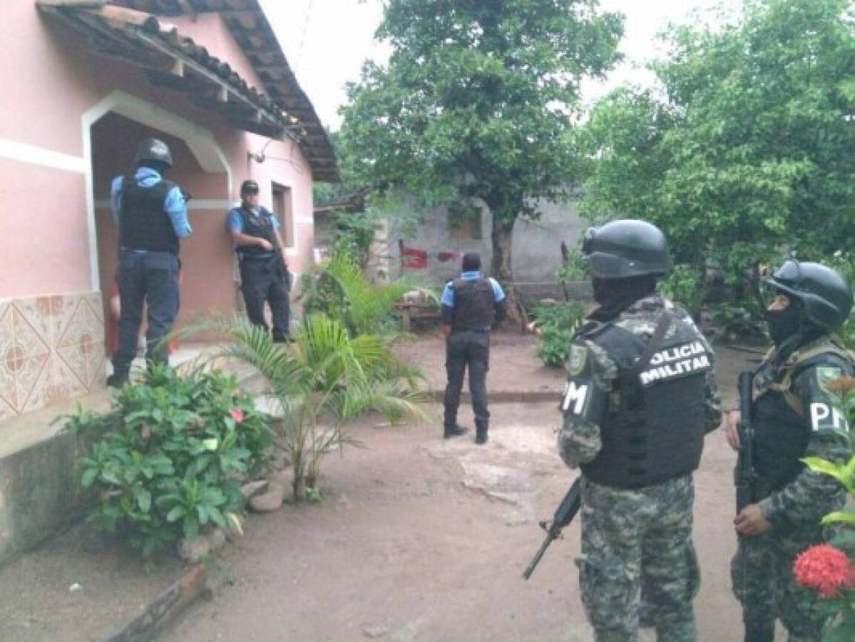 Detienen a ocho supuestos miembros de bandas criminales en Comayagua