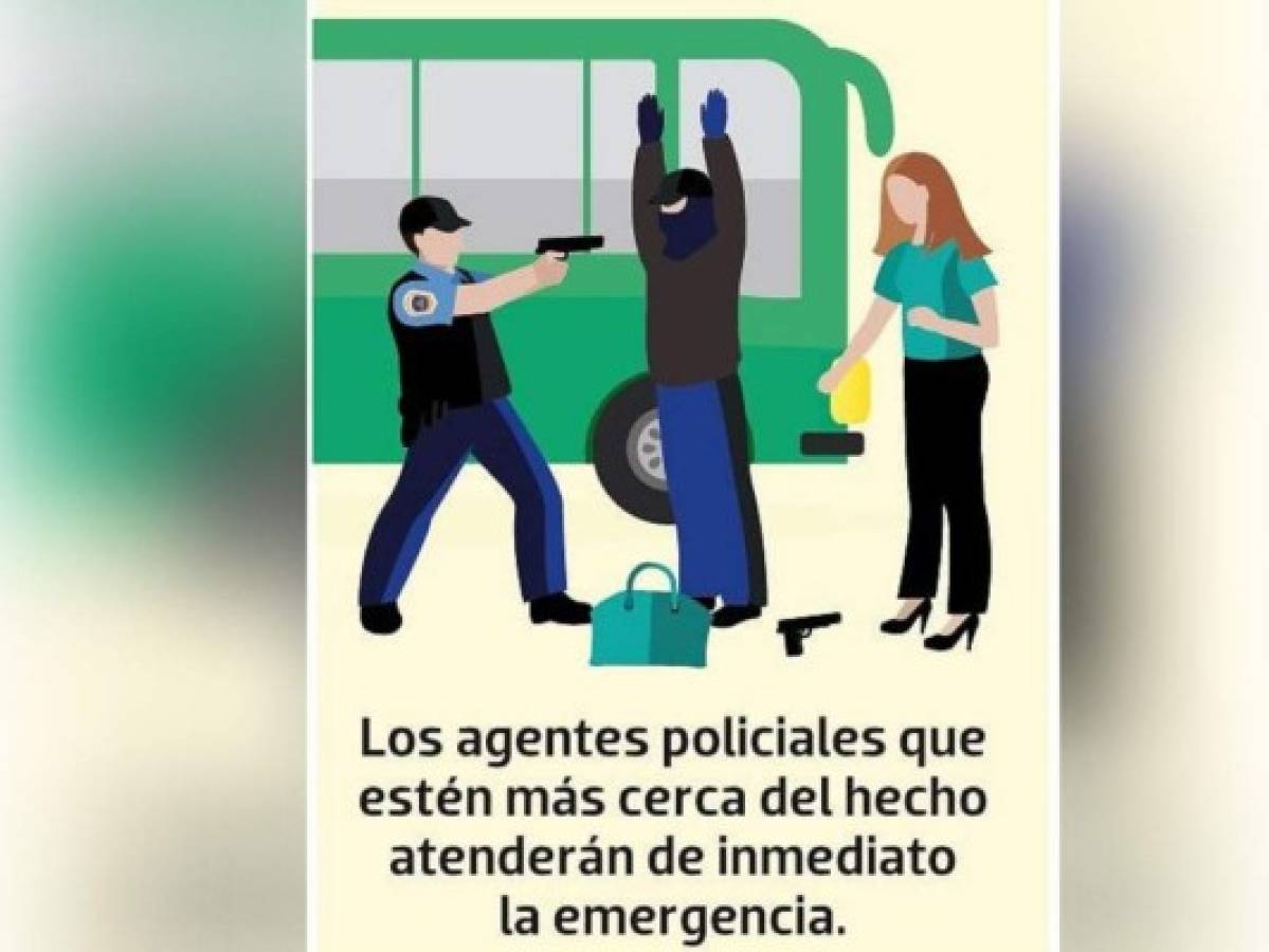 Una unidad de la policía deberá presentarse rápidamente al lugar de la emergencia.