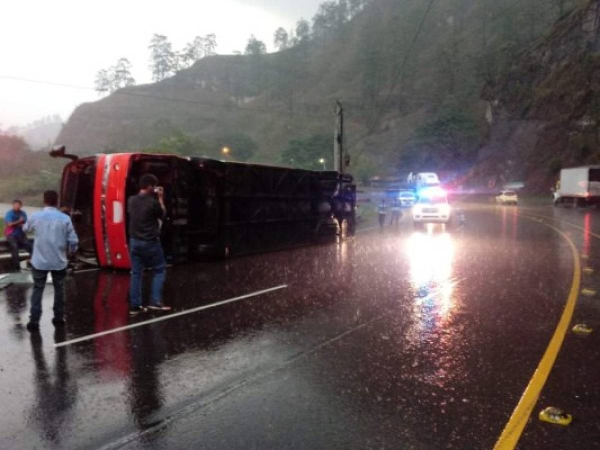 Accidente de bus deja al menos cinco personas heridas en la carretera CA-5  