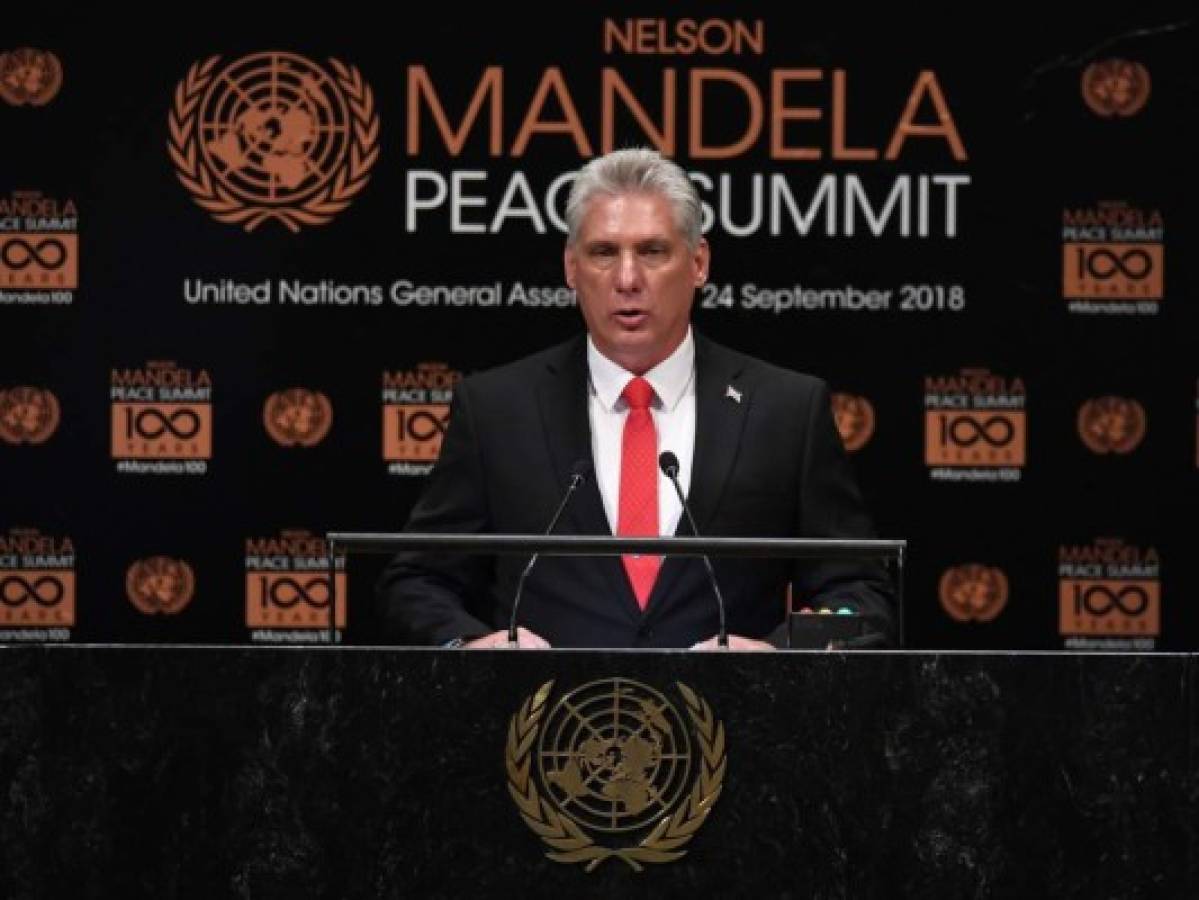 Presidente de Cuba habla por primera vez en la ONU