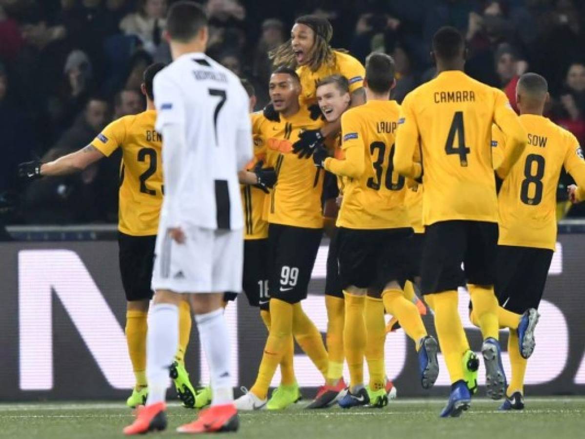 Juventus perdió 2-1 con el Young Boys en jornada de Champions League