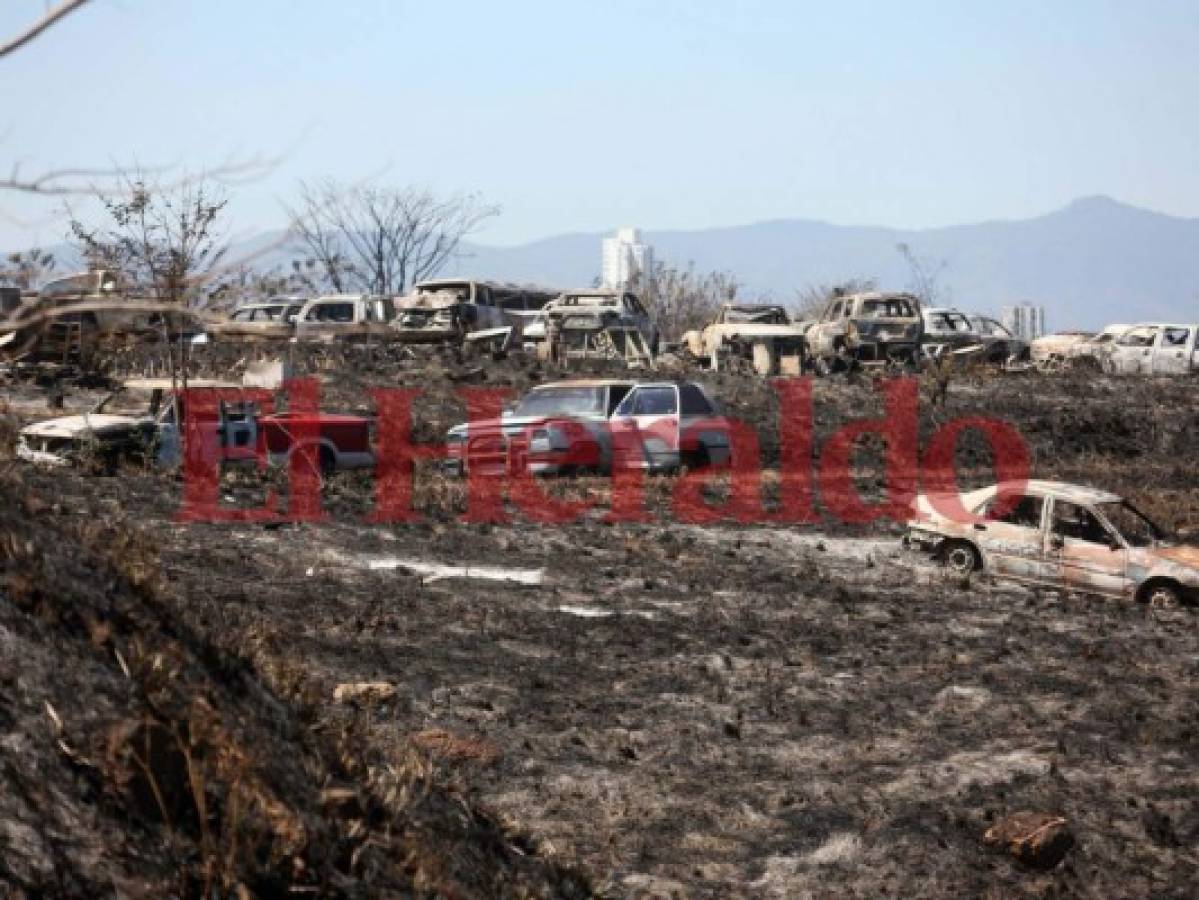 Honduras: Equipo realiza recuento de daños de incendio en predios de la DPI
