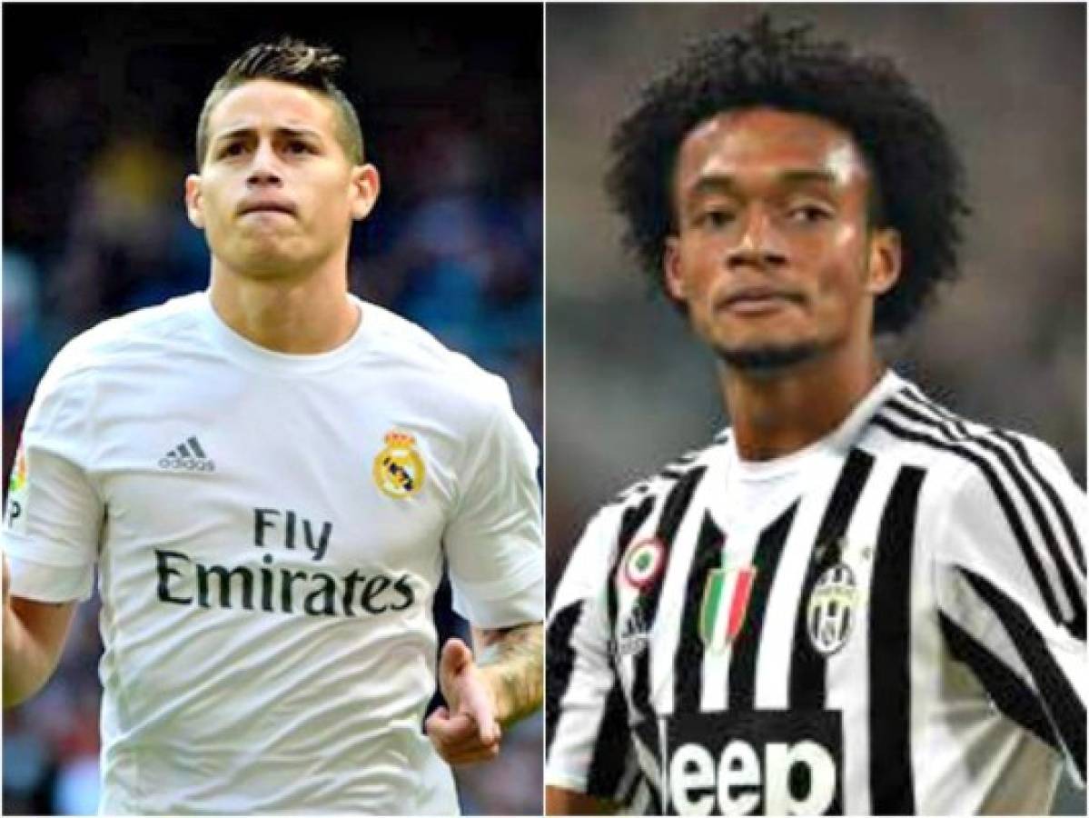 James Rodríguez y Juan Cuadrado, en busca de los primeros minutos colombianos en una final de Champions League