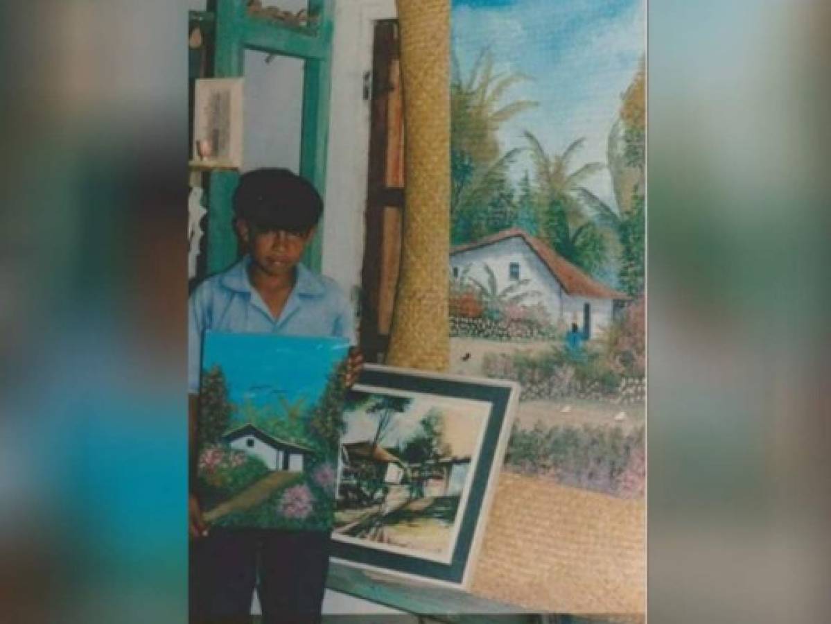 Este es Denis Vásquez cuando apenas tenía 11 años de edad. Desde pequeño le gustaba realizar pinturas. Fotos: EL HERALDO