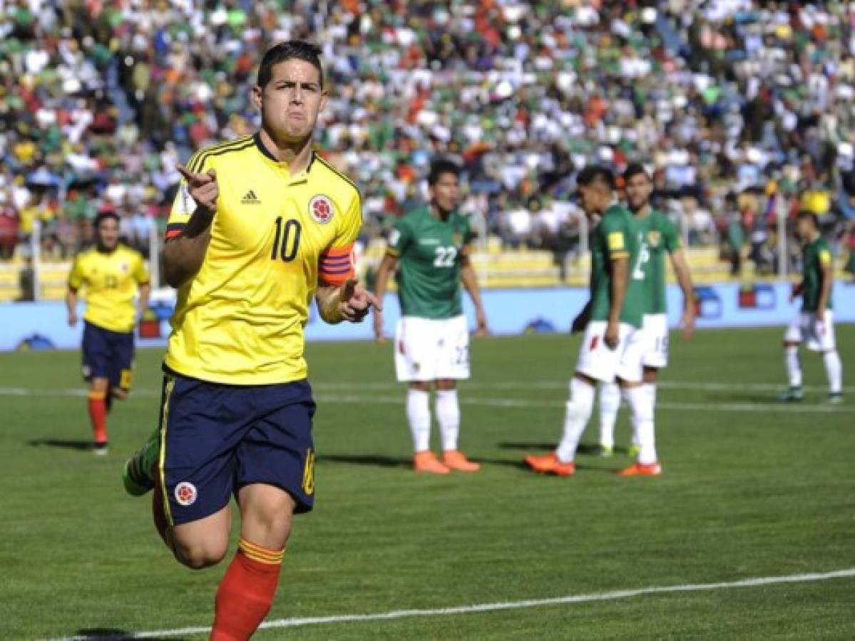 James Rodríguez no jugará el martes ante Uruguay