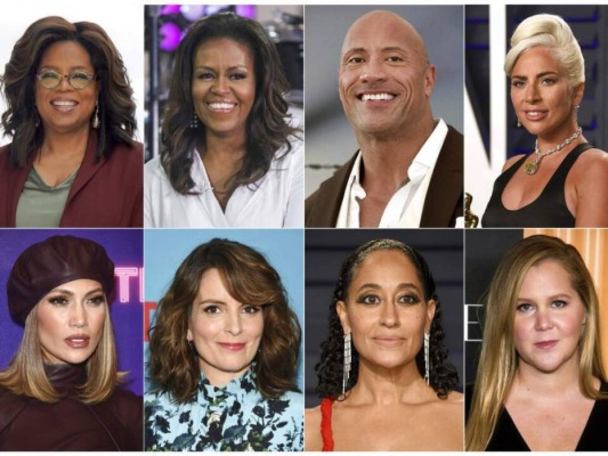 Michelle Obama, Gaga, JLo y 'La Roca' juntos en una gira con Oprah  