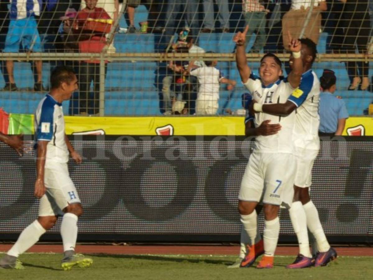 Emilio Izaguirre marcó su primer gol en las eliminatorias con la Selección de Honduras a nivel mayor