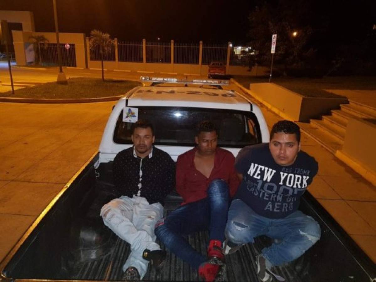 Capturan a tres hombres tras asaltar a varias personas en Comayagua