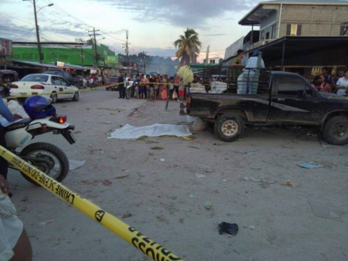 Balacera en colonia de San Pedro Sula deja una persona muerta y dos heridas