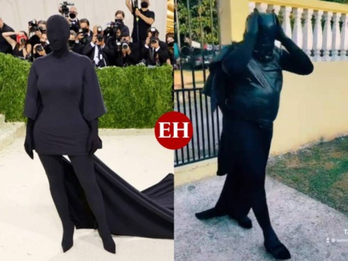 Kim Kardashian reacciona al look de 'La More' inspirado en la Met Gala 2021