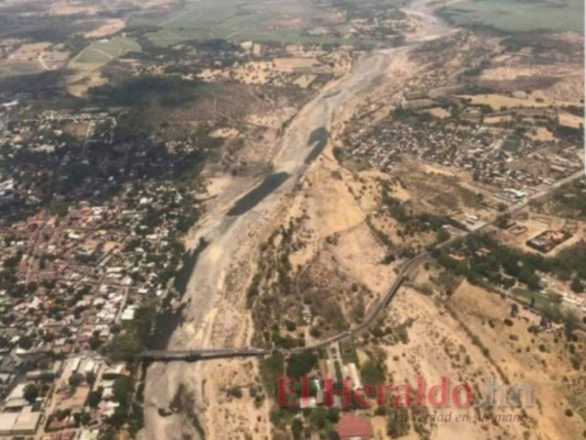 Río Choluteca, un reflejo de la sequía que atraviesa la zona sur de Honduras