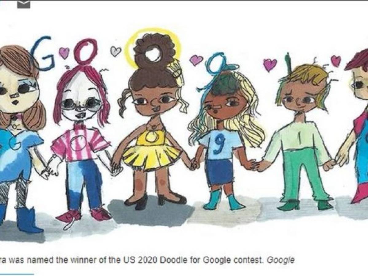 Niña de quinto grado gana concurso Doodle for Google de Estados Unidos