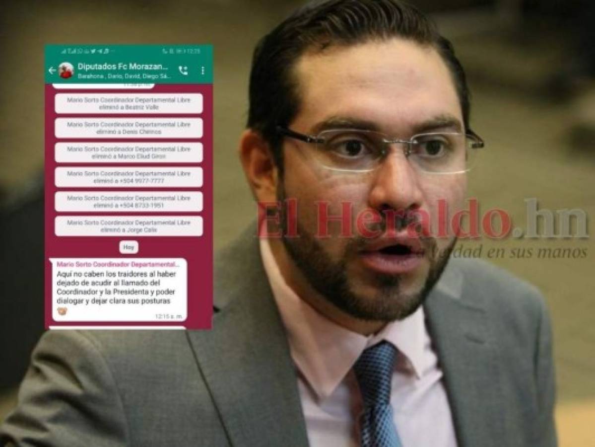 Libre elimina del grupo de WhatsApp a los 20 diputados 'traidores' que votaron por Cálix  