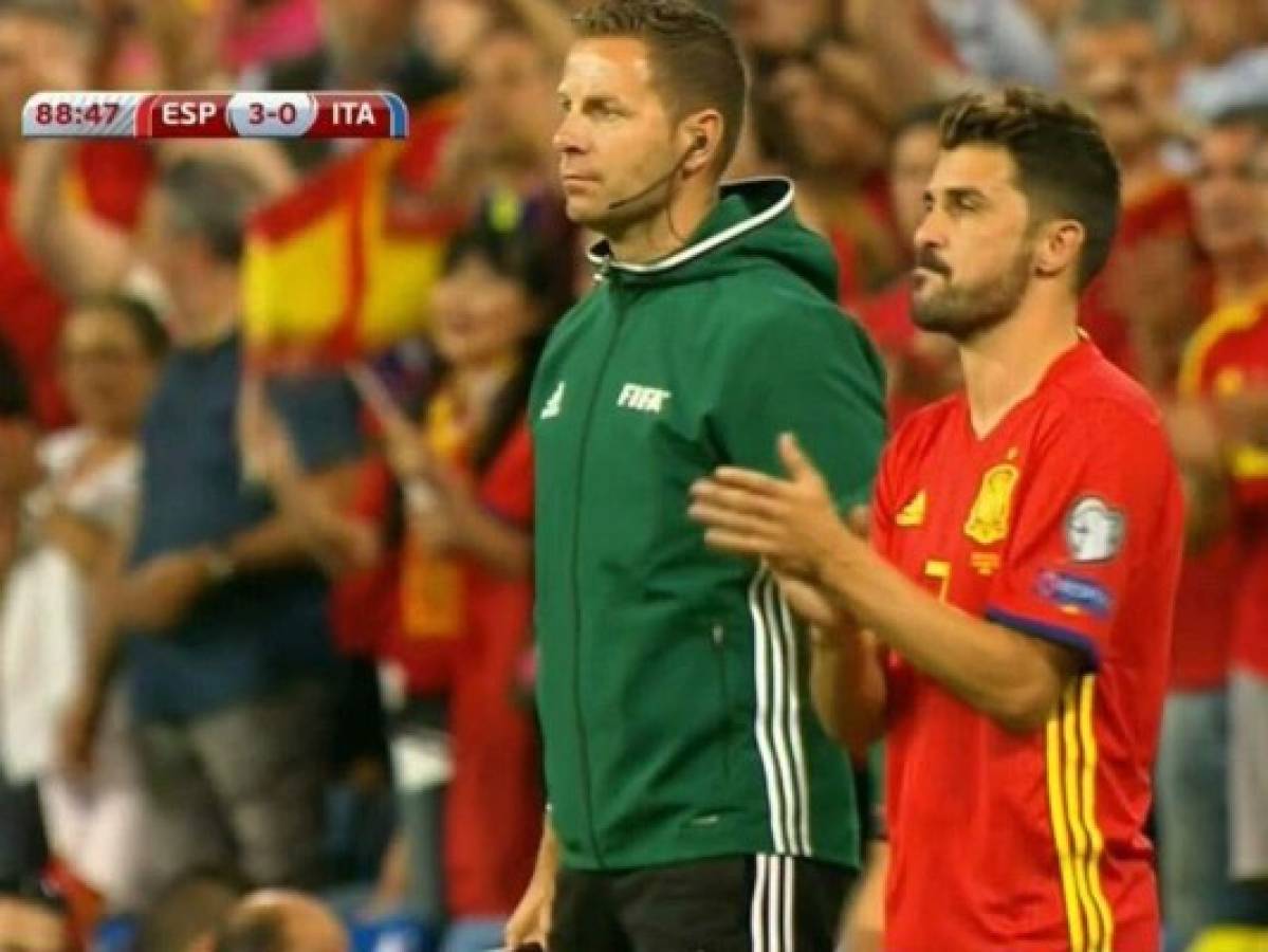 David Villa sufrió una elongación en el entrenamiento