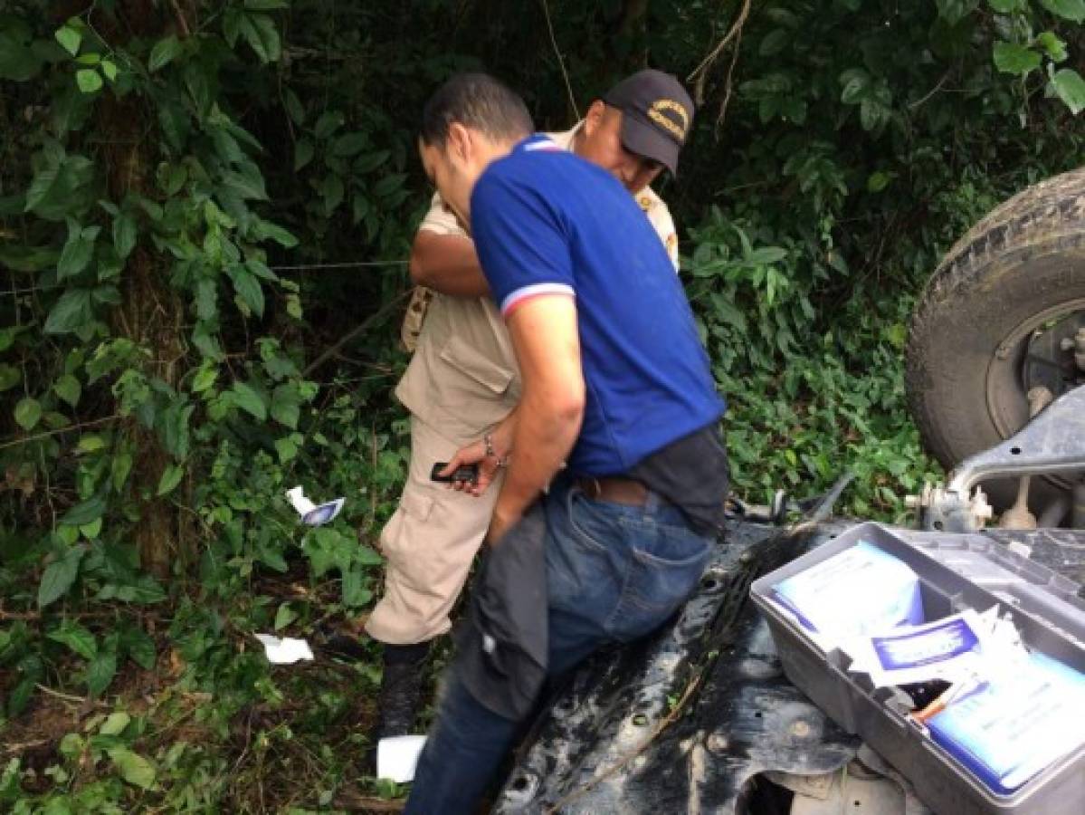 Honduras: Muere un empleado de la OABI tras accidente vehicular y otro resulta herido