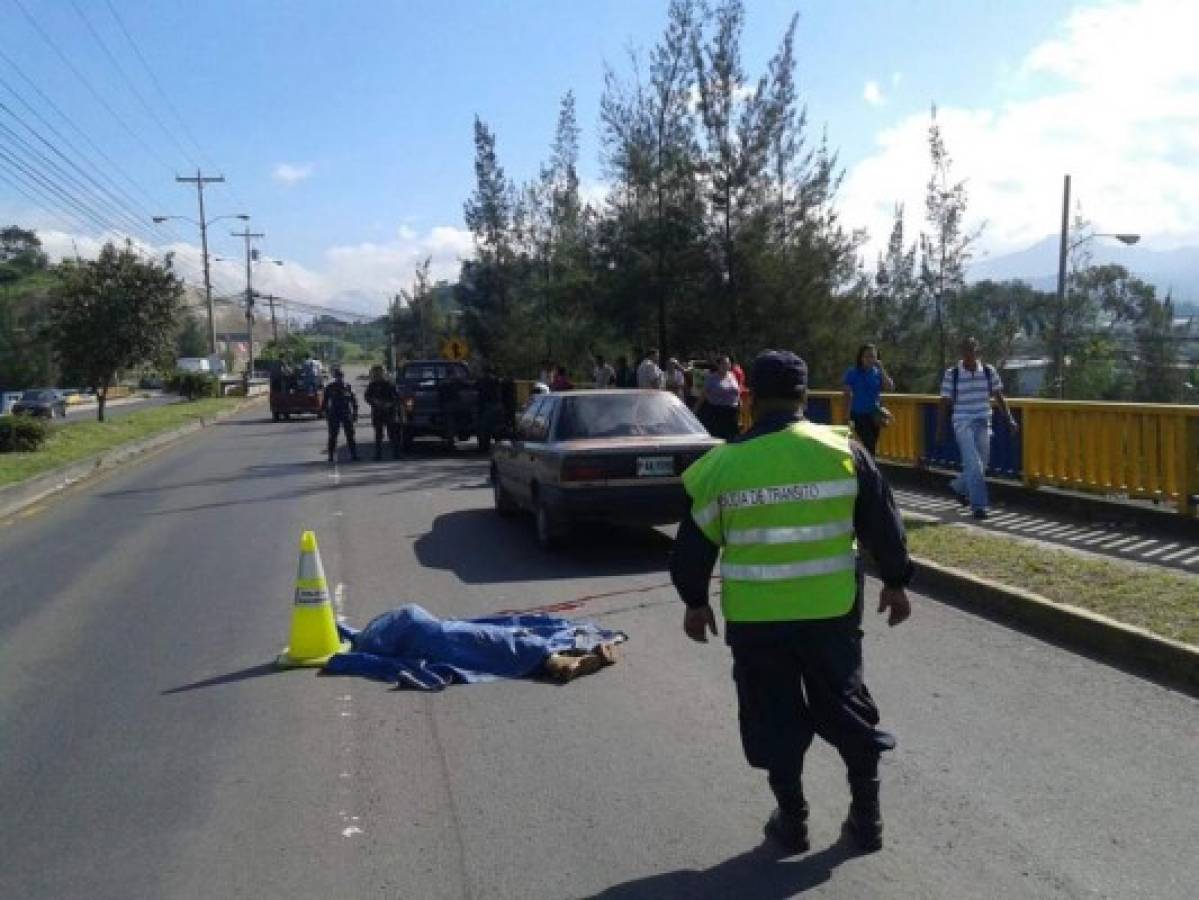 Muere atropellado en la salida al sur de Honduras