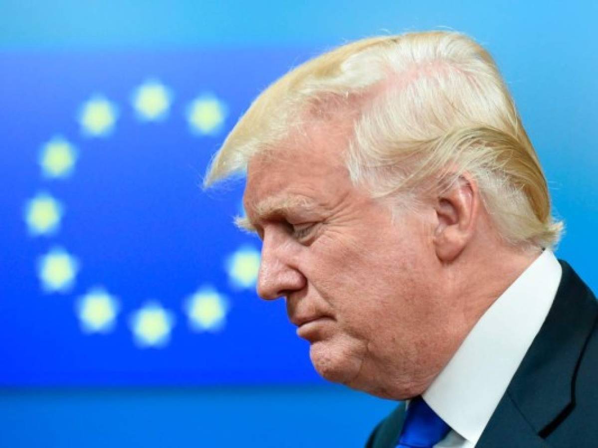 Donald Trump se reúne con líderes de instituciones de la UE en Bruselas