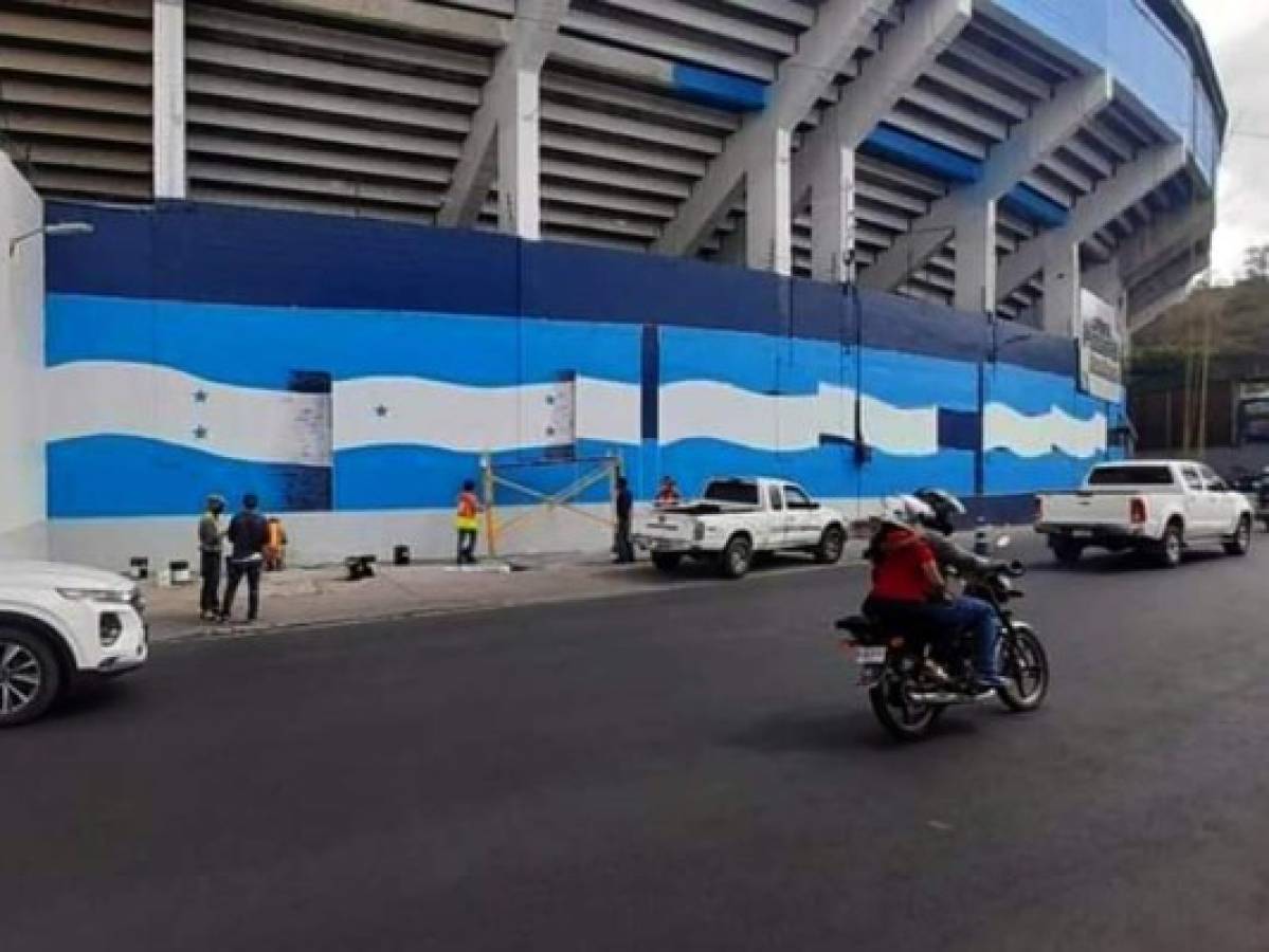 El azul turquesa se impone en el Estadio Nacional de Tegucigalpa