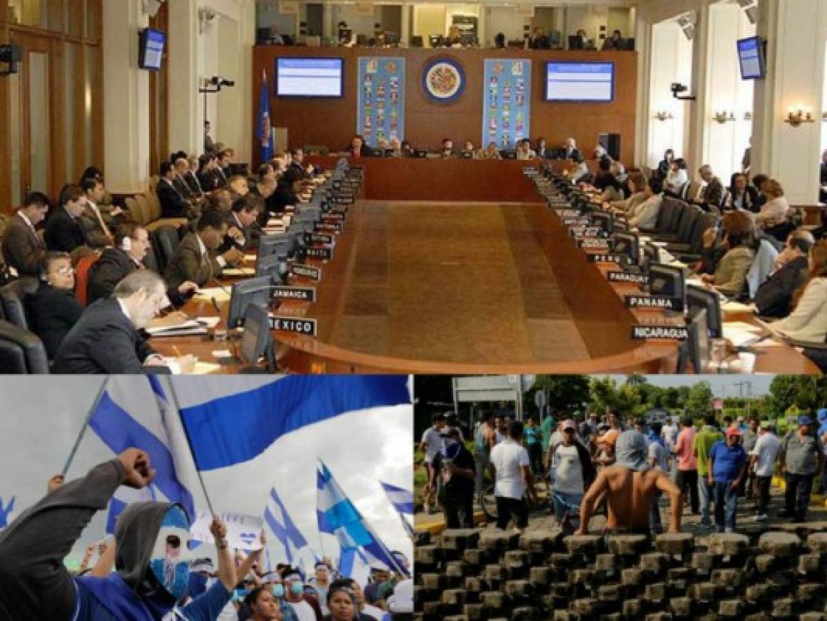 La OEA junto a varios países del mundo condenan la crisis política en Nicaragua