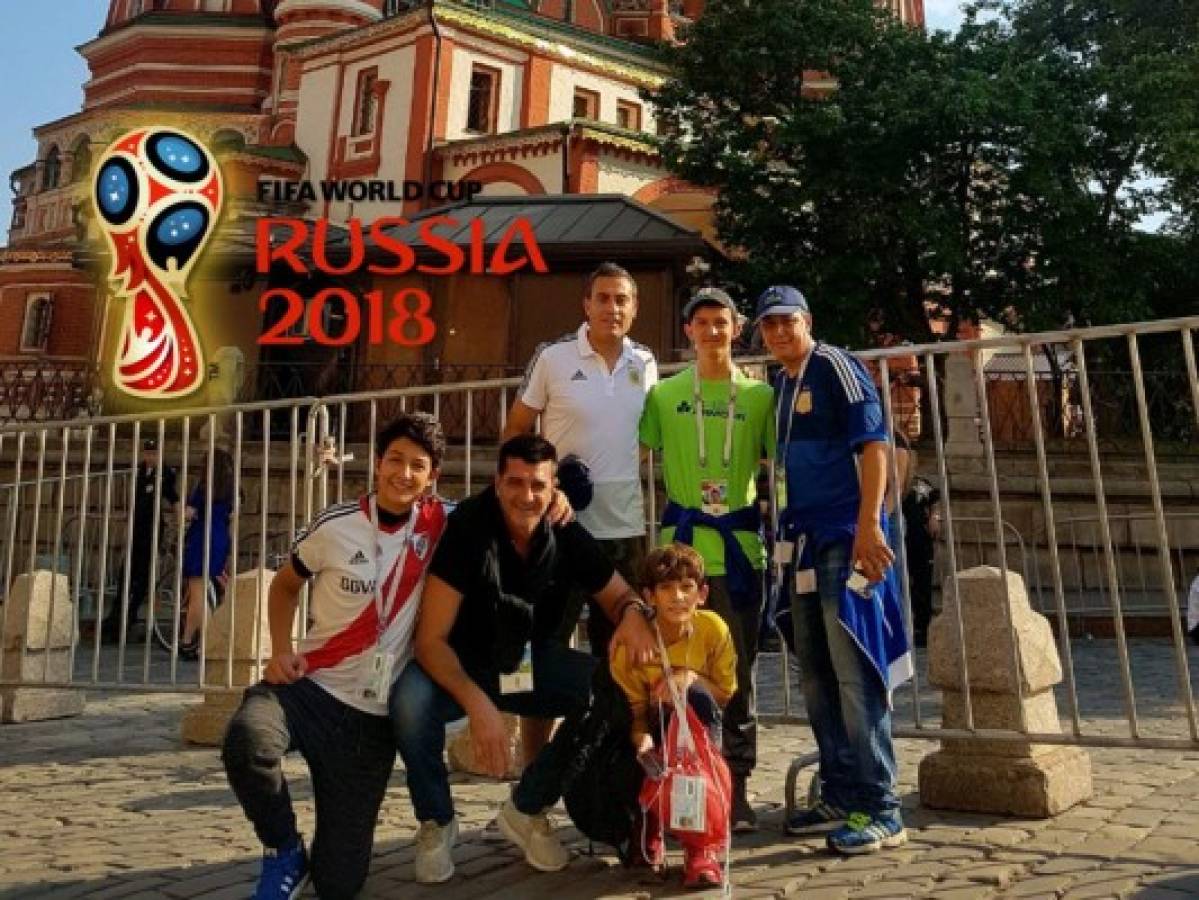 Diego Vazquez viajó a Rusia para apoyar la selección de Argentina