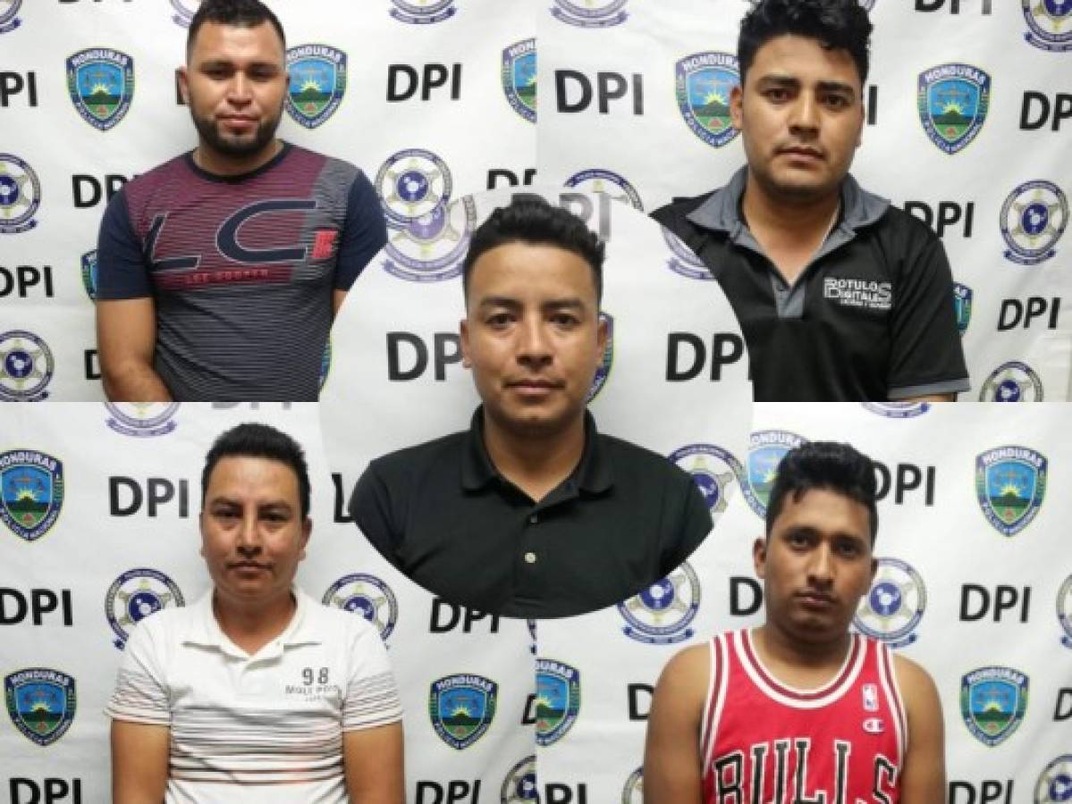 Capturan a cinco hombres acusados de abusar de una joven en Tegucigalpa
