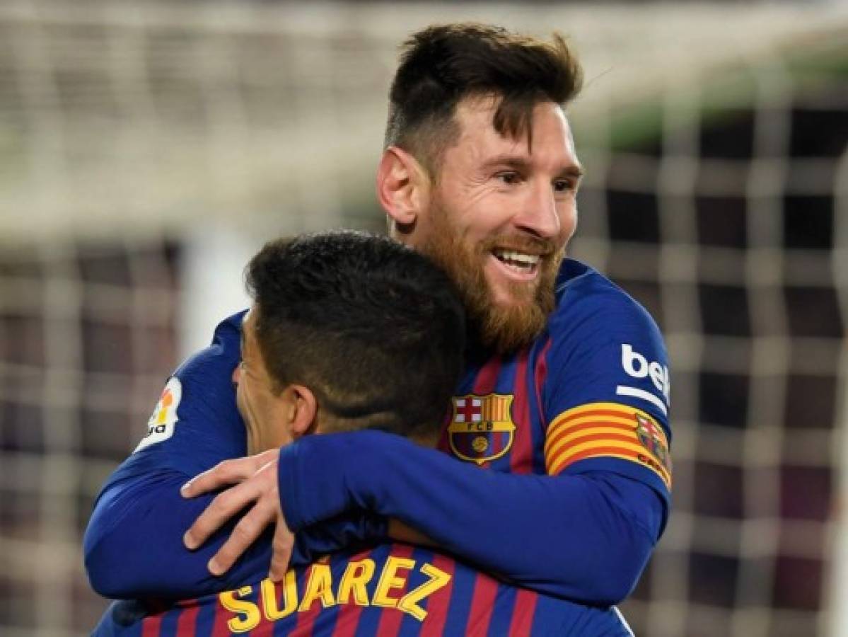 Messi asegura que el Barcelona 'no va a tirar' ningún título