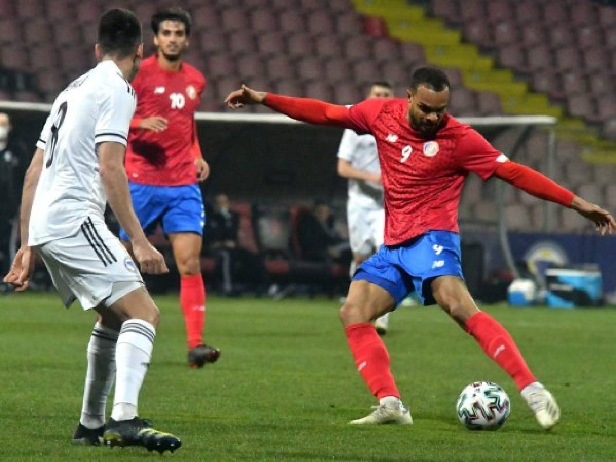 Costa Rica y Bosnia empatan 0-0 en partido amistoso en Zenica