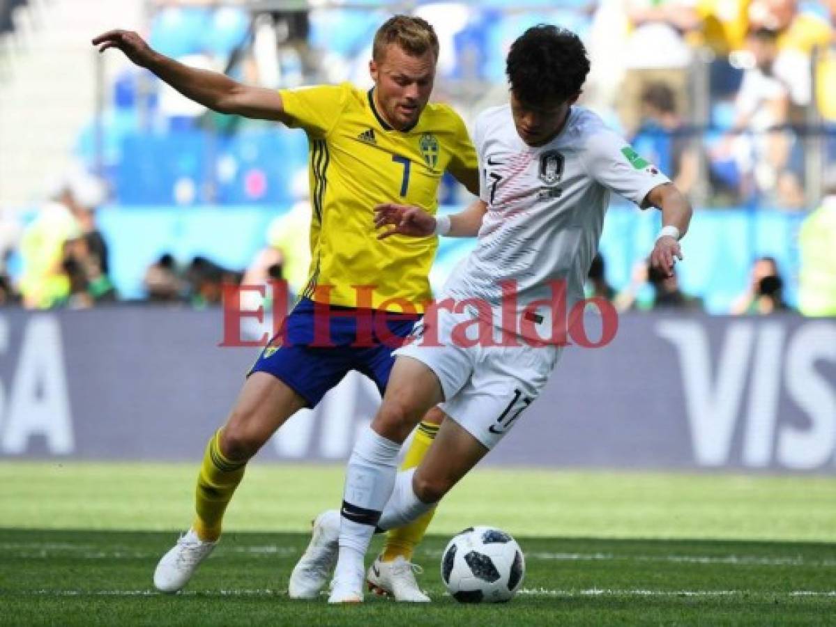 Rusia 2018: Suecia gana 1-0 a Corea del Sur y se codea con México en la cima del Grupo F