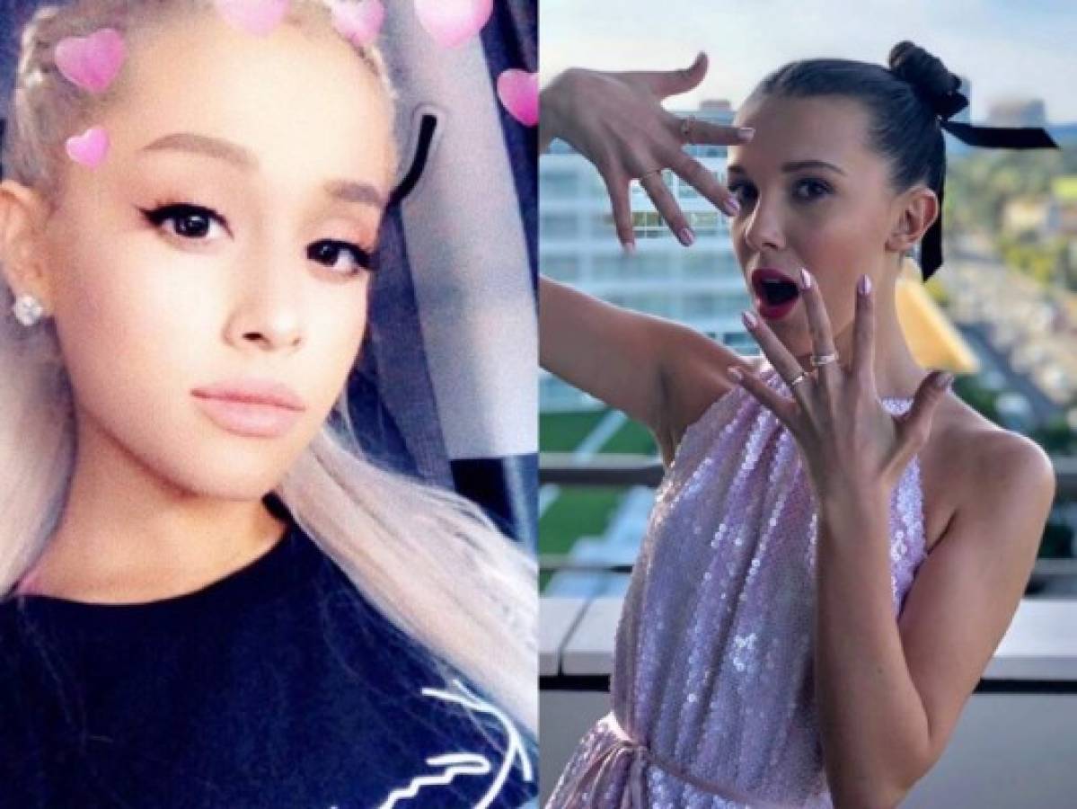 Ariana Grande reacciona a foto de Millie Bobby Brown besando a su novio