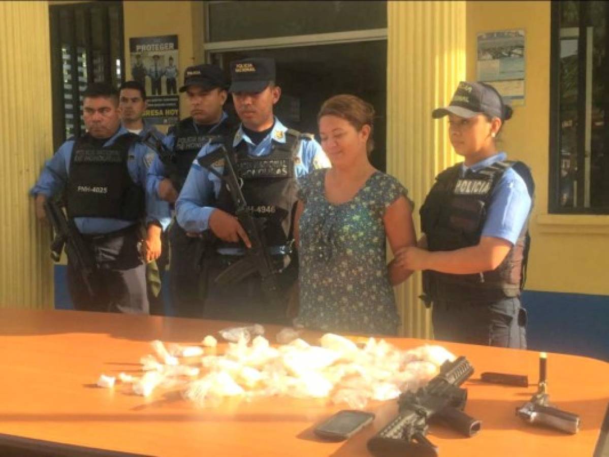 Honduras: Capturan a 'La colombiana', supuesta distribuidora de droga la zona norte