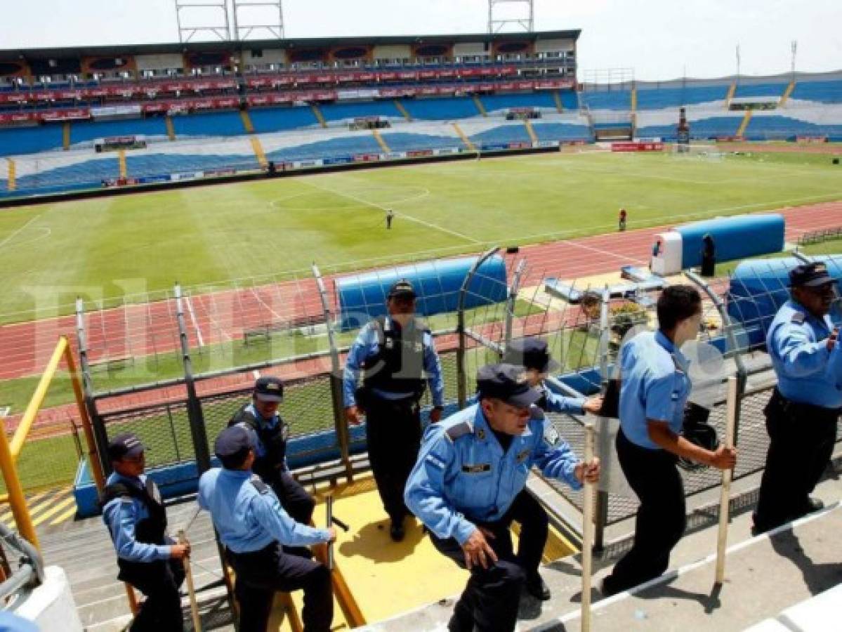 Seguridad garantizada para el partido de ida de la gran final Real España vs Motagua