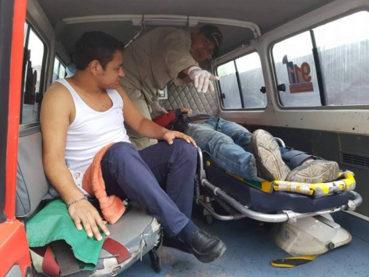 Cuatro personas heridas deja triple colisión en el anillo periférico de Tegucigalpa