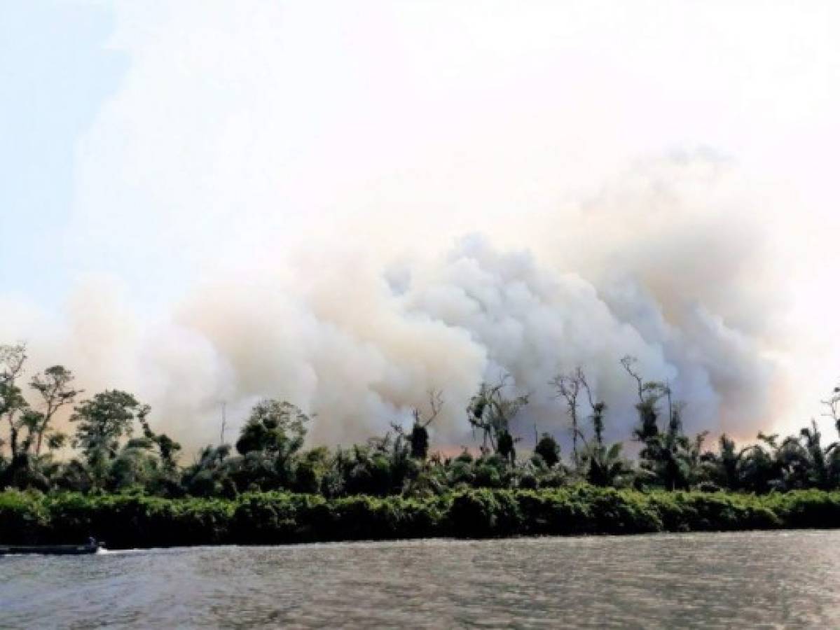 Tras una semana del fatal incendio forestal en Nicaragua y el fuego aún no es controlado