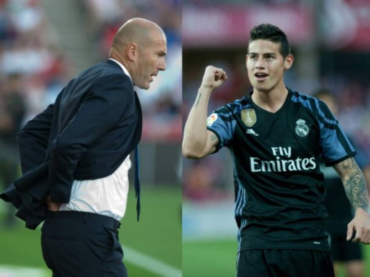 James Rodríguez siempre está 'comprometido' con el Real Madrid, asegura Zinedine Zidane