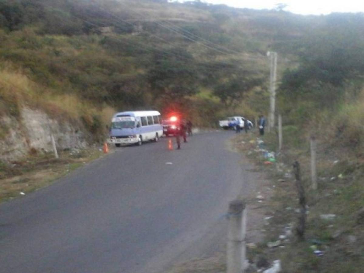 Matan a conductor de rapidito al sur de Tegucigalpa