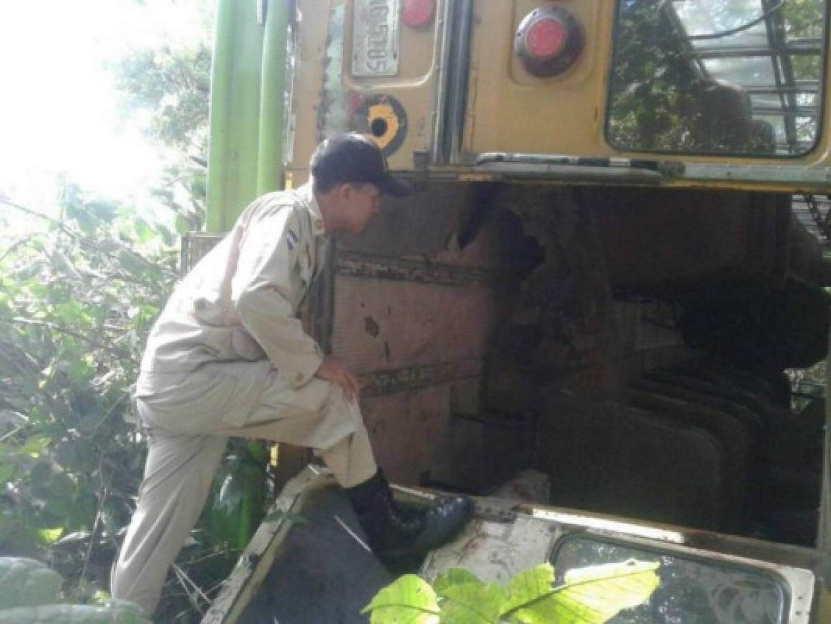 Al menos cinco heridos deja accidente de bus en Guasaule, al sur de Honduras