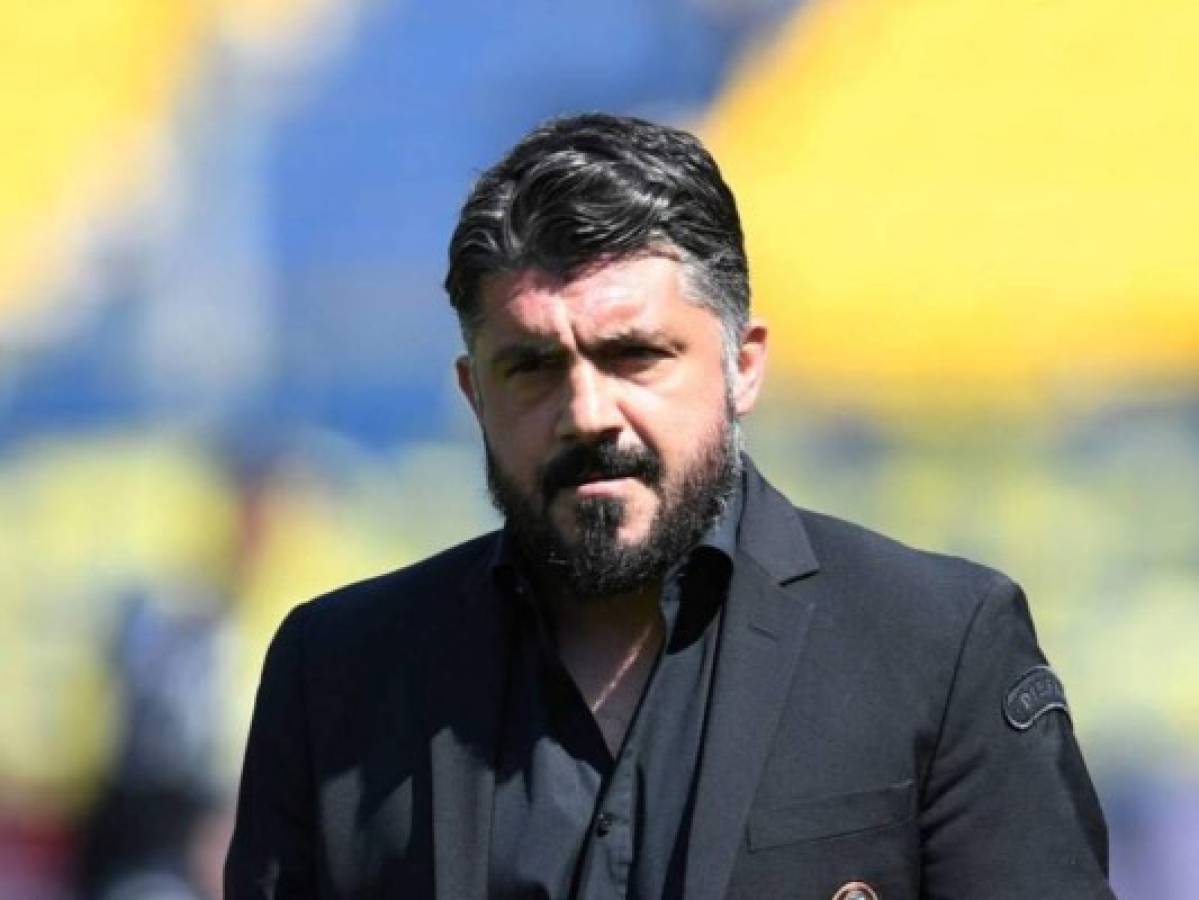 Gattuso, nuevo DT del Napoli, tras despido de Ancelotti