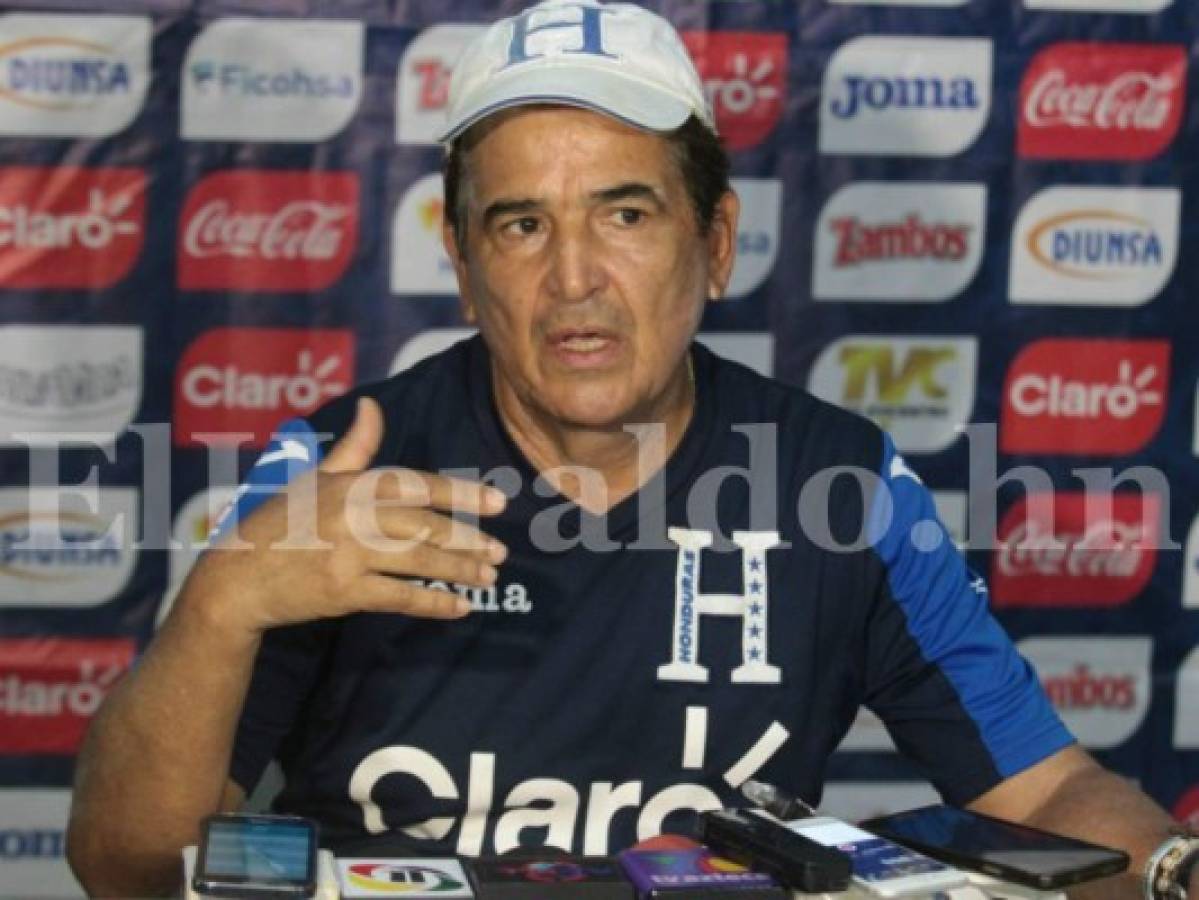 Jorge Luis Pinto, entrenador de la Selección de Honduras: 'No podemos cometer el mínimo error'