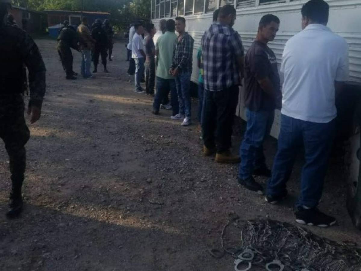 Trasladan a 60 reos desde la cárcel de Comayagua hasta la Penitenciaría de Támara