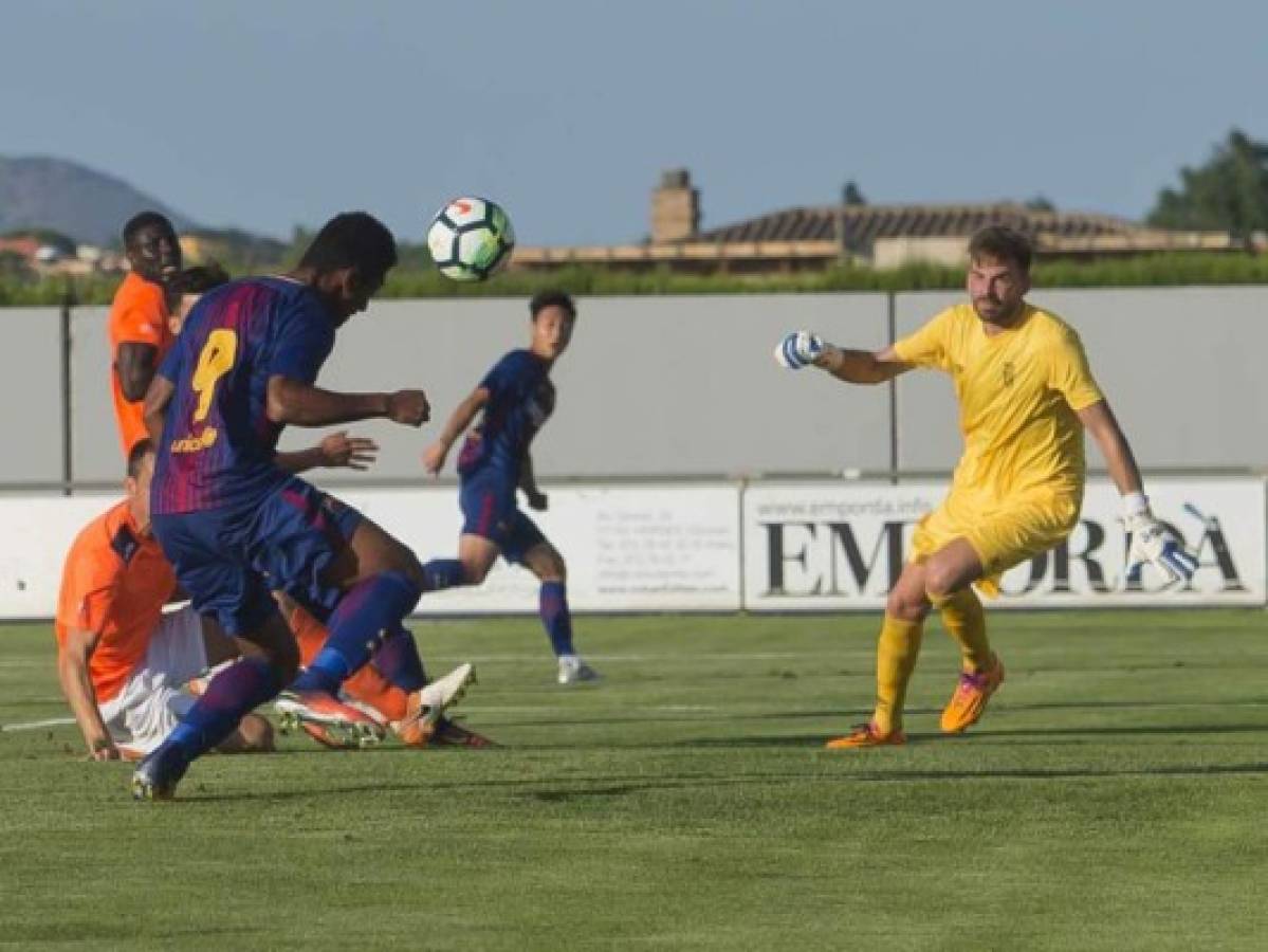 El 29 de junio el Choco Lozano anotó su primer gol con el Barcelona B. (Redes)