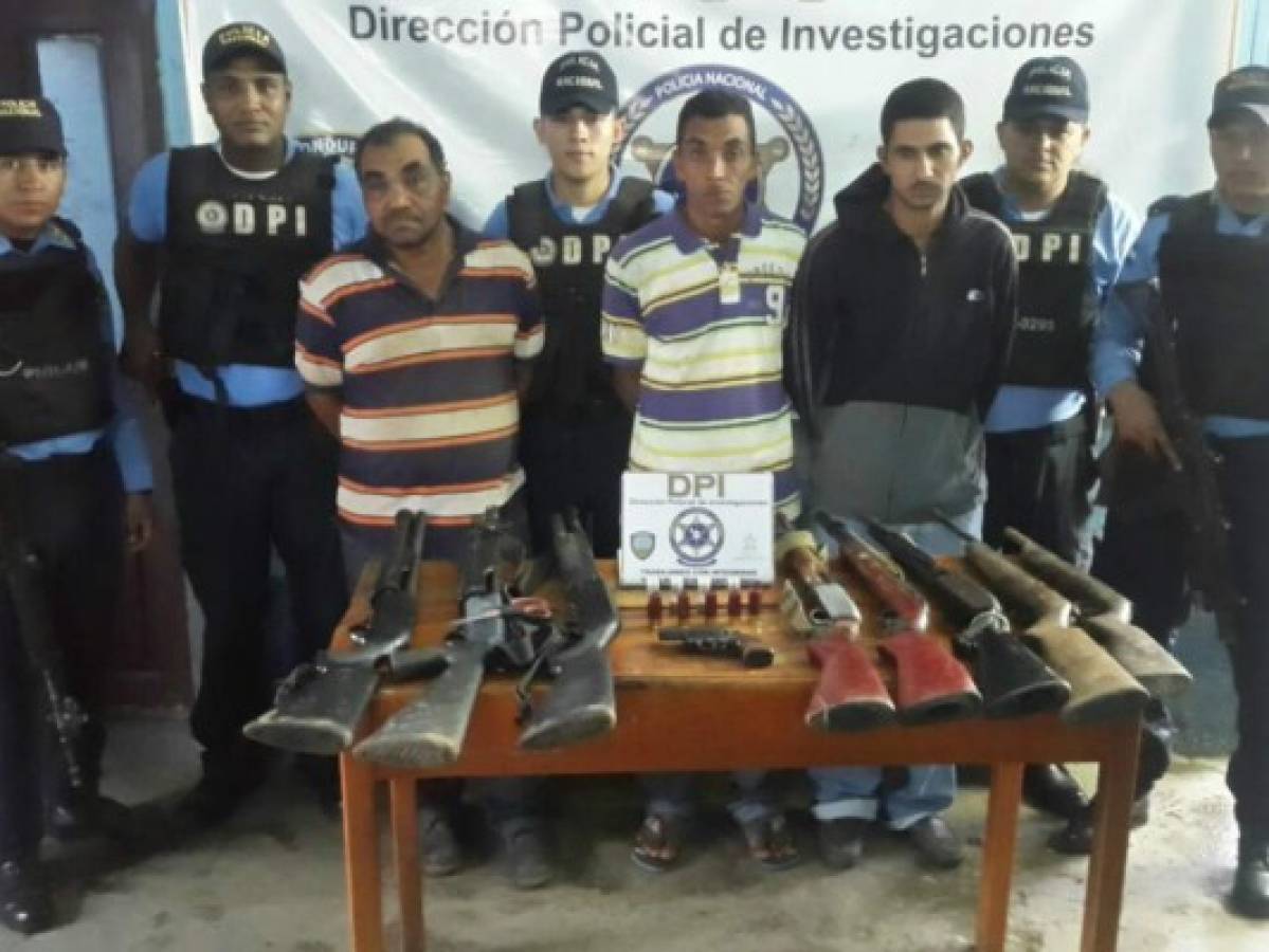 Capturan a miembros de la banda delictiva 'Los Álvarez” en Comayagua