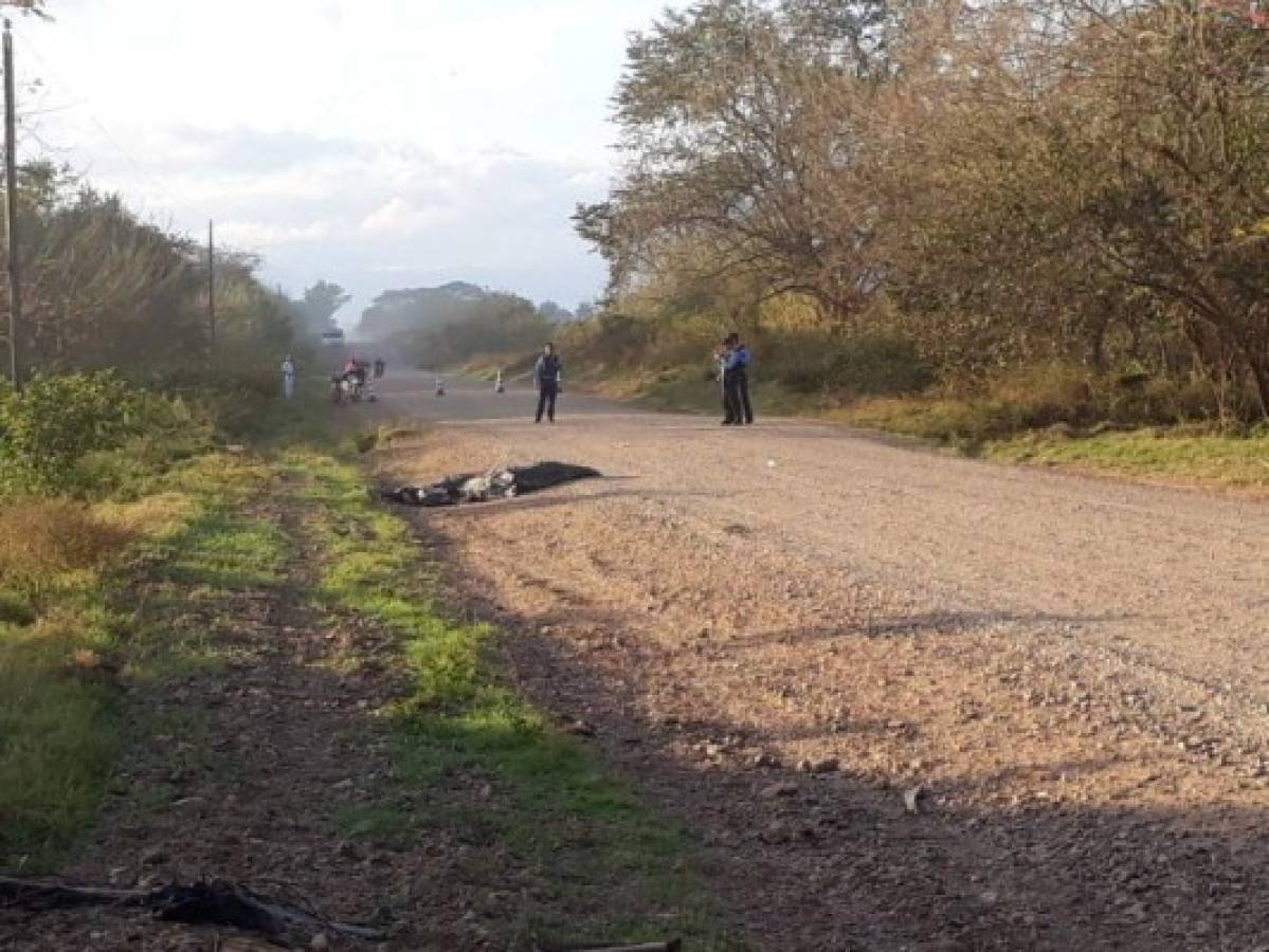 Masacre deja cuatro personas muertas en carretera a Catacamas, Olancho